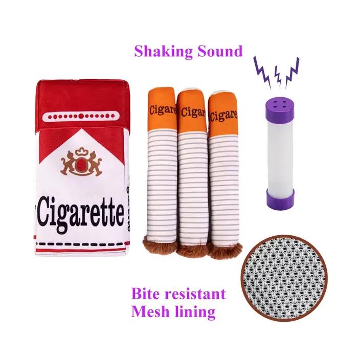 Jouet en forme de cigare en peluche pour chien interactif avec sonnette pour divertir et éduquer votre chiot occasions de jeu et cadeaux spéciaux