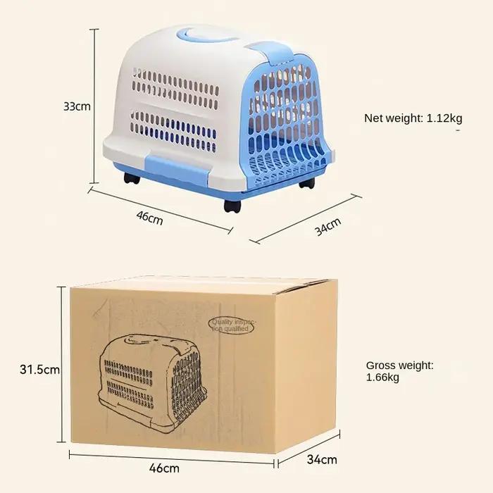 Transport pour animaux de compagnie en plastique Portable