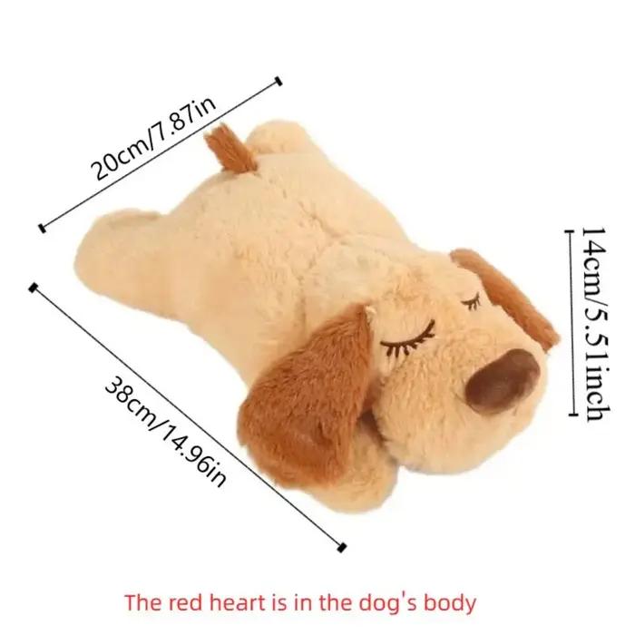 Jouet en peluche douce avec battement de cœur pour chien, réconfort et soulagement de l'anxiété, cadeau idéal pour anniversaire et occasions spéciales