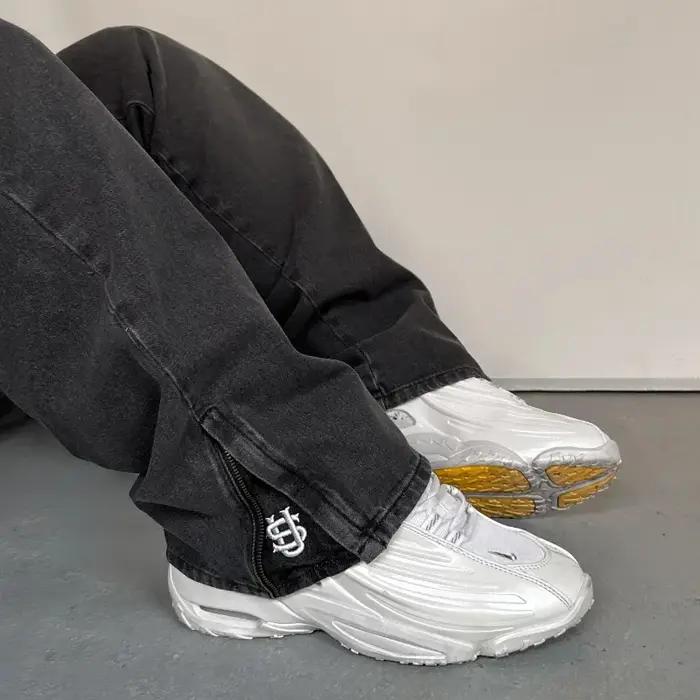 Pantalon décontracté pour hommes, européen et américain, hip-hop, pièce d'or, jean Y2K rétro gothiqu