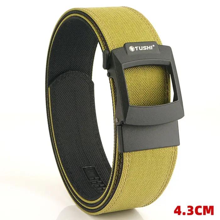 Ceinture tactique ALPTACTICS en toile et métal, avec boucle automatique, pour homme et femme, adapté aux activités de plein air et urbaines