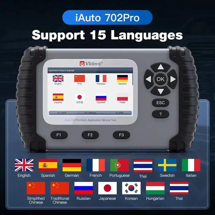 Scanner de voiture iAuto702 Pro OBDII