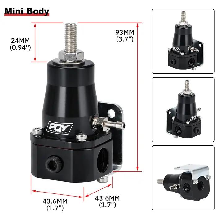 PQY – régulateur de pression de carburant universel, avec jauge et raccord AN6, 30-70 PSI, PQY7845
