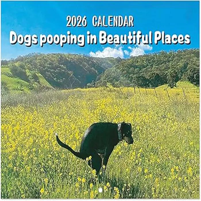 Calendrier pour chiens qui font la merde 2026