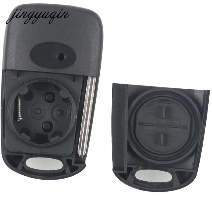 Jingyuqin-coque de clé 3 boutons | À rabat, pour Hyundai IX35 pour Kia pliante de remplacement, 20 p