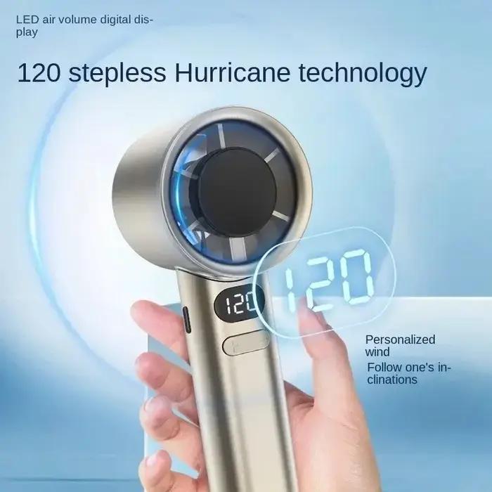 Ventilateur portatif, 120 vitesses de vent, mini ventilateur portatif sans lame, ventilateurs person