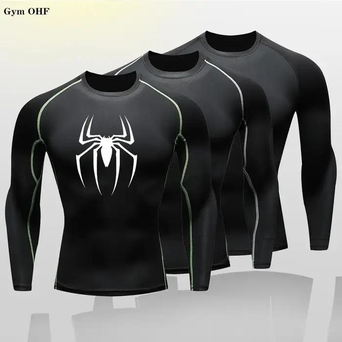 T-shirt à manches longues pour enfants, vêtements de course à Compression, chemises d'entraînement d