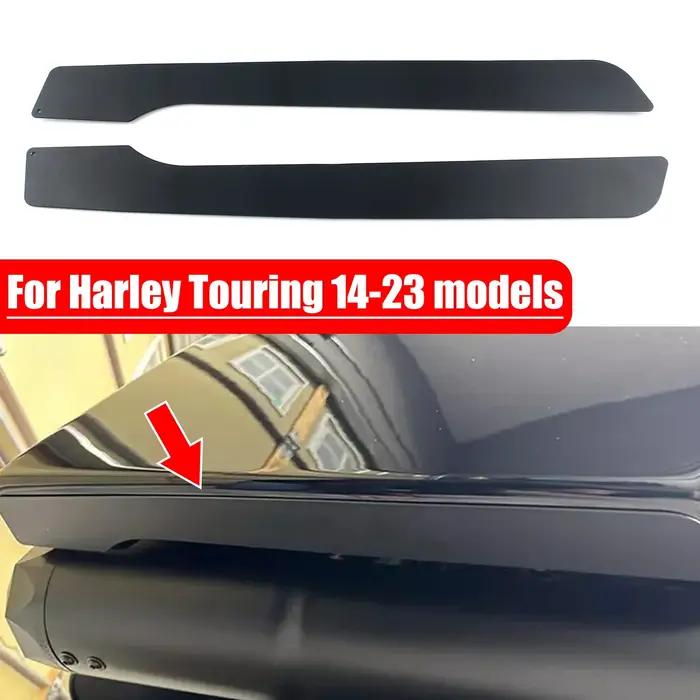 Sacoches de dégager noires, plaques de protection pour Harley 2014-2023 Electra Street foetal de Road King