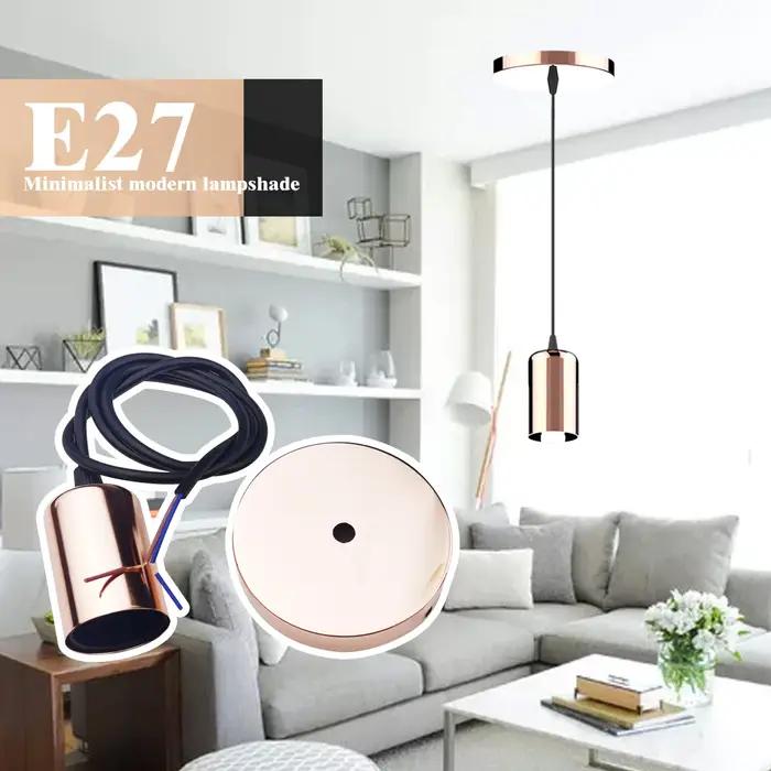 Base Led suspendue moderne et simple, support de lampe E27, douille 110V 220V, Base E27 pour ampoule