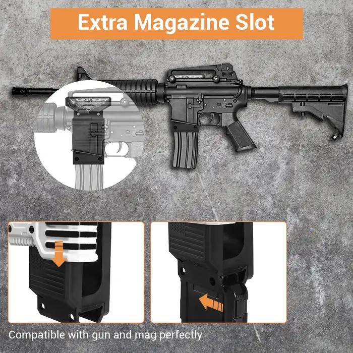 Support mural pour fusil AR avec porte-chargeur