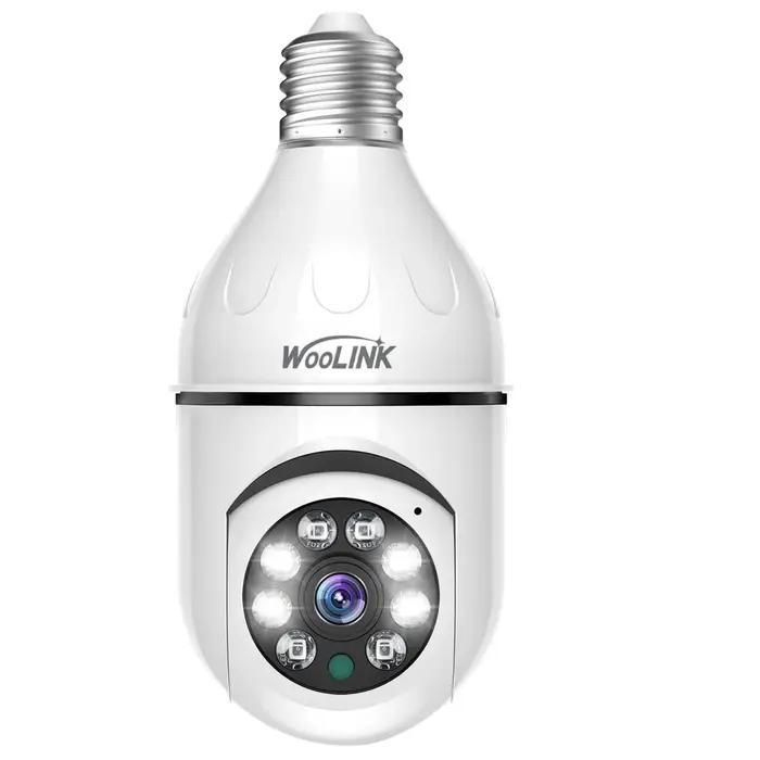 Caméra ampoule WiFi 360° vision nocturne couleur - Surveillance sécurité intérieure sans fil