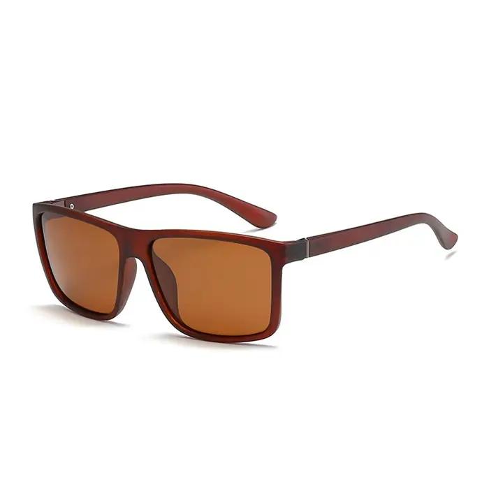 Lunettes de soleil vintage carrées polarisées pour chasse et conduite - style rétro anti-éblouissement