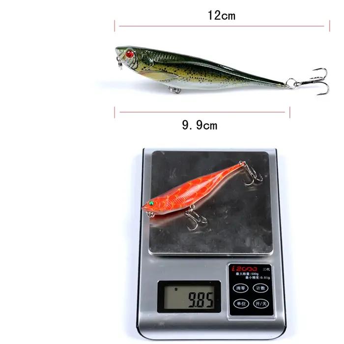Crankbaits leurres de pêche mer Top marcheurs chien Surface flottant Wobblers pour la traîne brochet