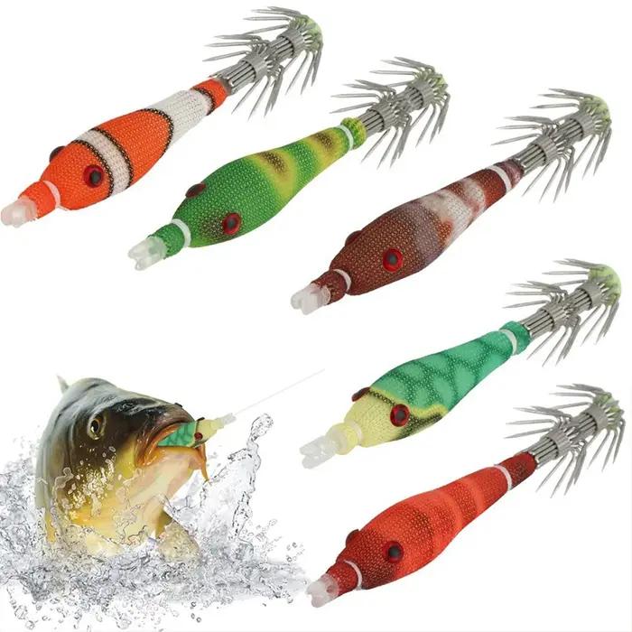 27Styles lumineux coloré flottant calmar gabarit gabarits leurre de pêche artificiel en plastique ca
