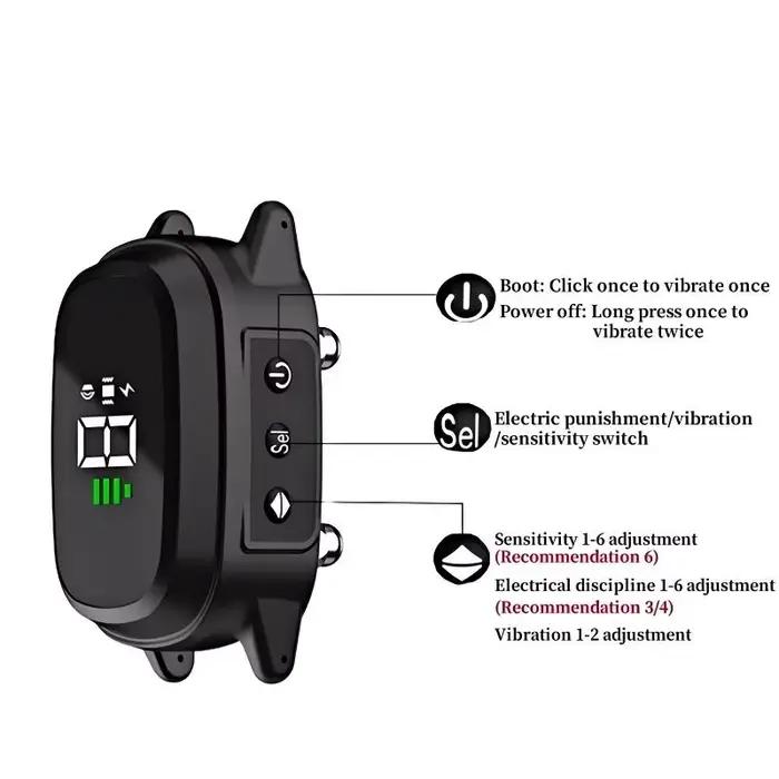 YHLC collier de chien anti-aboiement automatique, bouchon d'aboiement Rechargeable, Stop Barkin, collier d'entraînement électrique pour chien