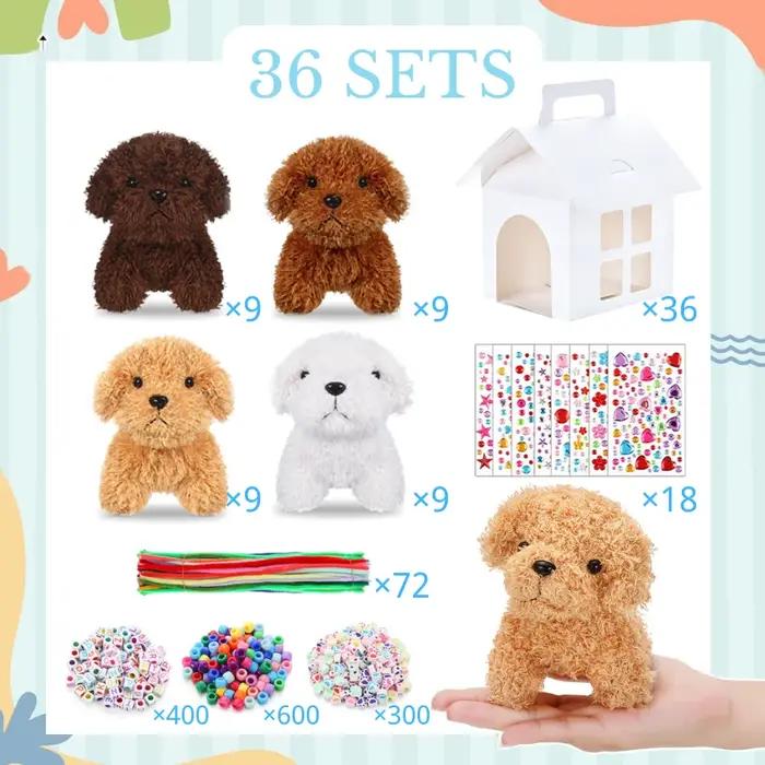 8-36 Sets Kit DIY de cadeaux de fête 'Adopte un chiot' pour anniversaire