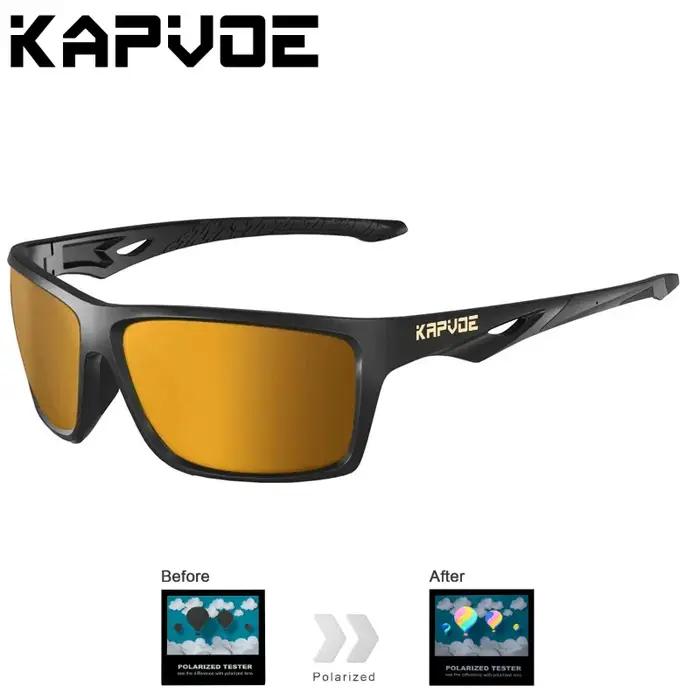 Lunettes de randonnée polarisées Kapvoe homme UV400 lentilles PC HD outdoor chasse 2026