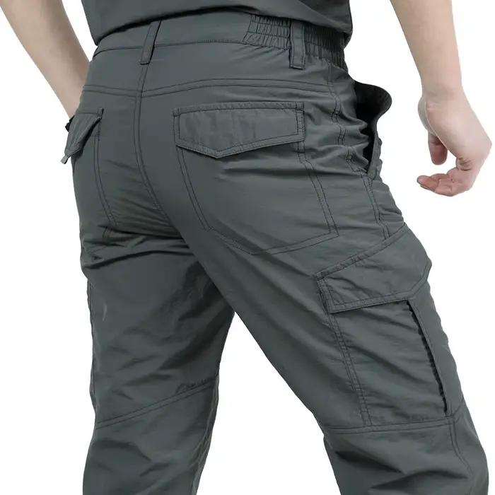 Pantalon cargo tactique homme imperméable respirant été 2023 - Trousers militaire séchage rapide casual