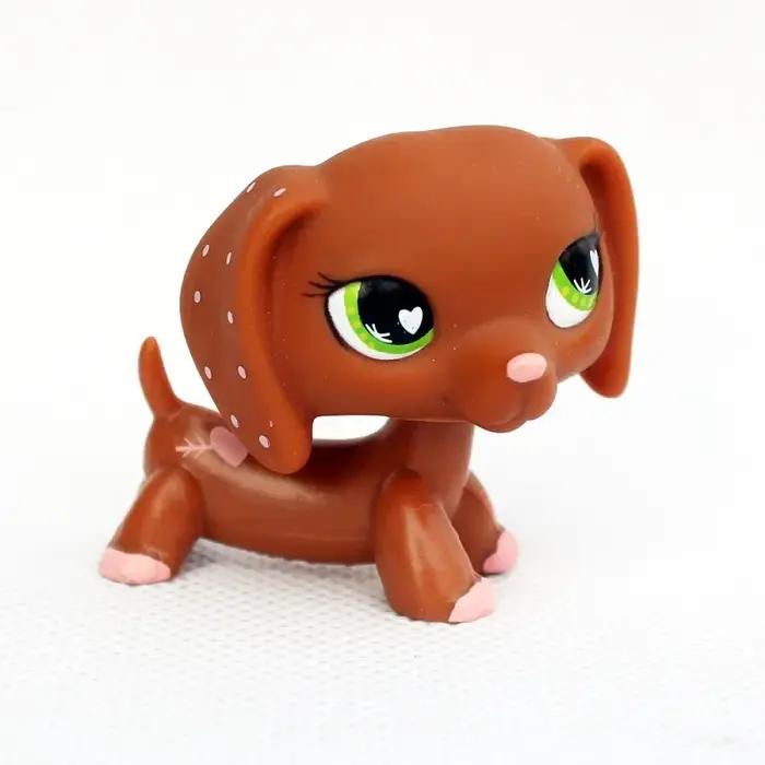 Jouets lps pour animaux de compagnie, Collection de chiens rares, mignon DACHSHUND, ancienne génération originale 3, figurine animale, cadeaux de noël pour enfants