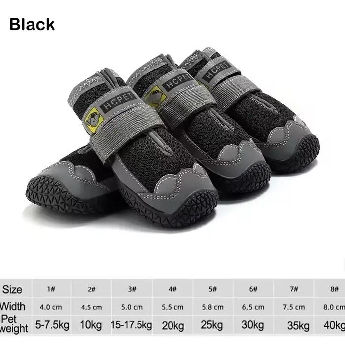 Chaussures pour chiens de grande taille, respirantes, professionnelles, d'extérieur, antidérapantes,