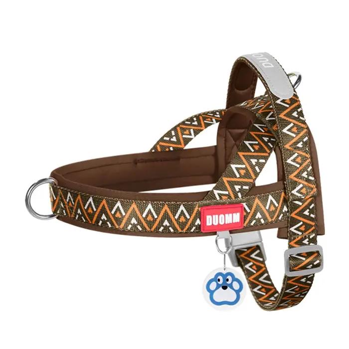 Harnais pour chien selle imprimée à la mode
