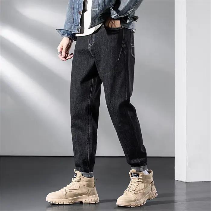 Hommes sarouel jean ample Baggy décontracté Joggers Hip Hop Denim pantalon Camouflage Patchwork Streetwear