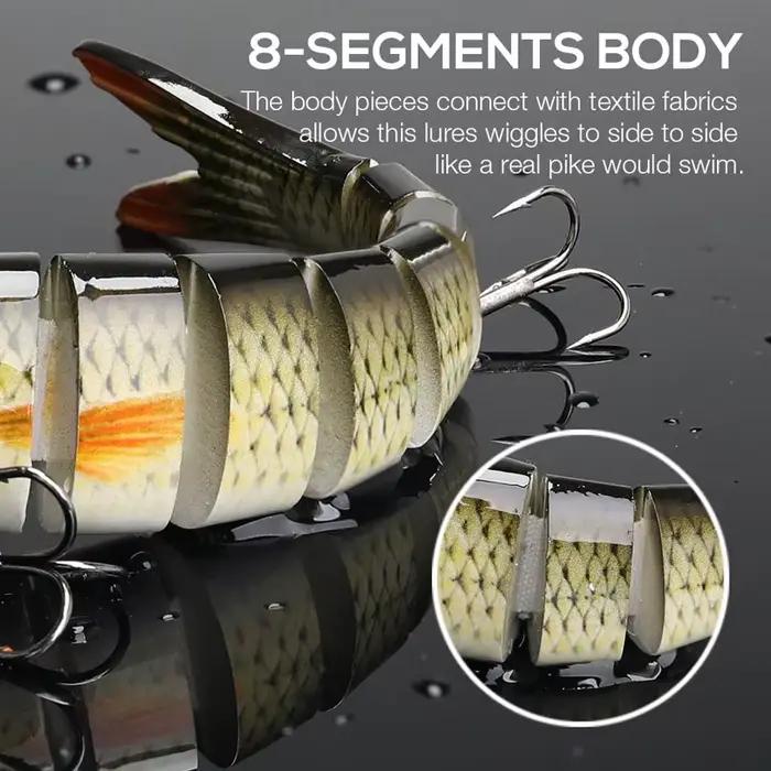 Leurre de pêche Swimbaits multi-articulé appât lent coulant pour pêche en bateau plage lac rivière gestion de la pêche