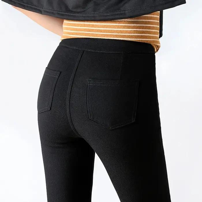 Femmes été élastique décontracté Stretch maigre Leggings mince crayon pantalon