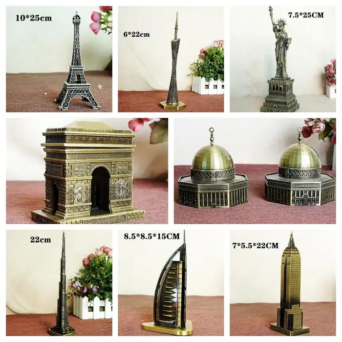 Modèles de bâtiments en métal de sites mondialement connus : Arc de Triomphe