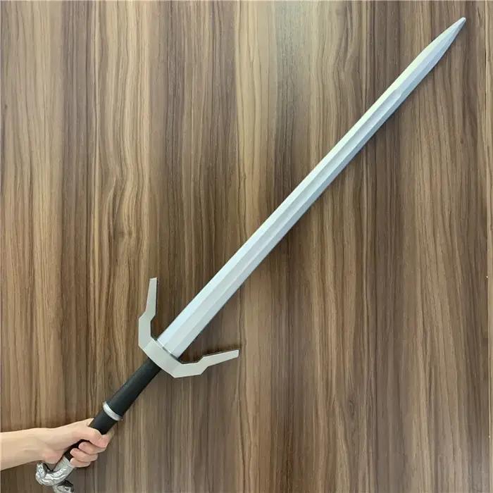 Épée de cosplay Hunt Sauvage 1:1 bête épée armes alice éredin blanc loup accessoire jeu de rôle sécurité PU assistant aéondight bijou épée occasions spéciales