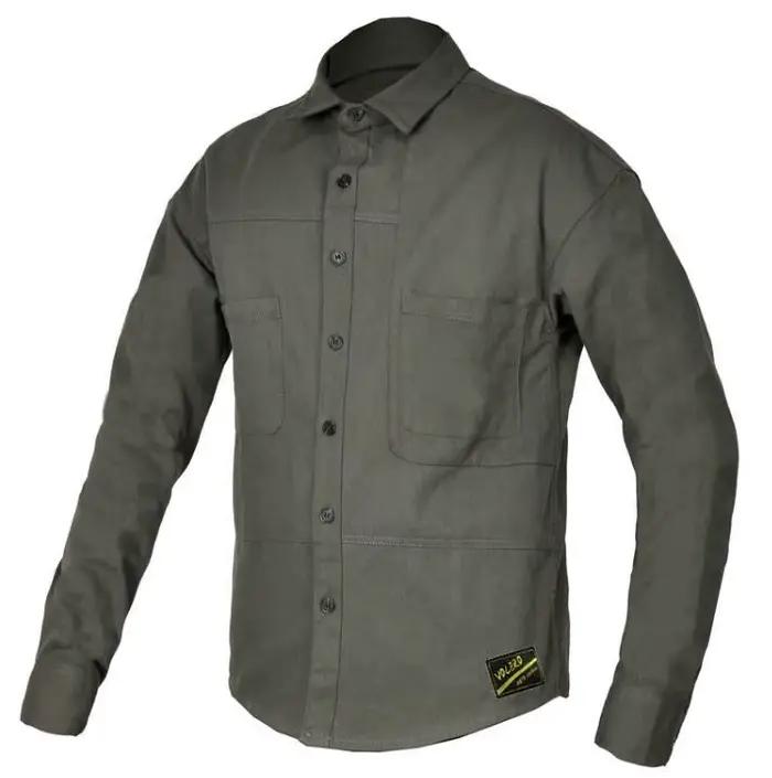 Veste de moto décontractée pour homme, vêtements d'équitation, chemise anti-chute, manches longues a
