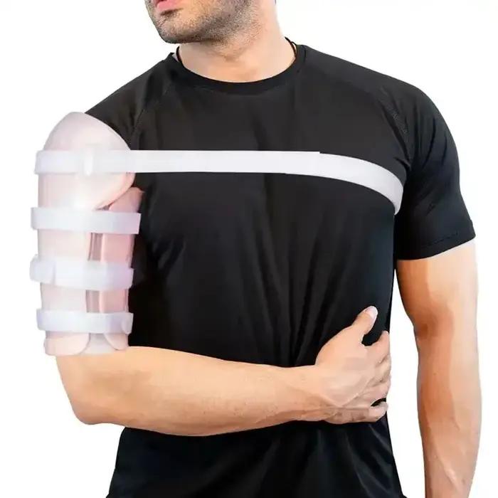 Attelle de Fracture humérale, attelle d'humérus, orthèse de bras, Support d'épaule pour bras supérieur cassé, épaule, biceps réglable, 1 pièces