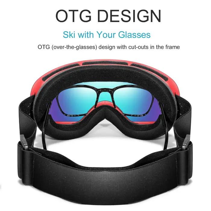 Lunettes de Ski pour hommes et femmes, Anti-buée, pour Sports de plein air, snowboard, motoneige, UV