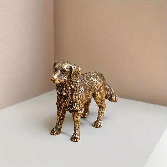 Figurine en laiton pour chien berger porte-bonheur