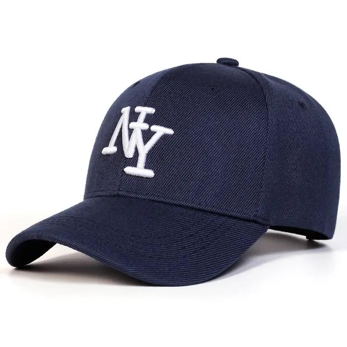 Casquette de baseball unisexe avec lettres brodées polyester pour femmes et hommes protection solaire printemps automne décontracté