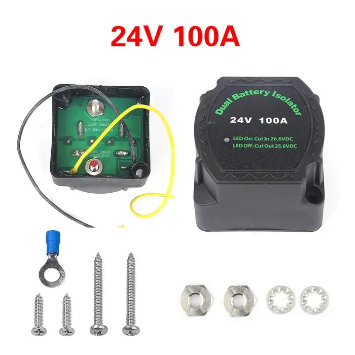 Isolateur de batterie double intelligent 12V ou 24V, relais de Charge divisé sensible à la tension,