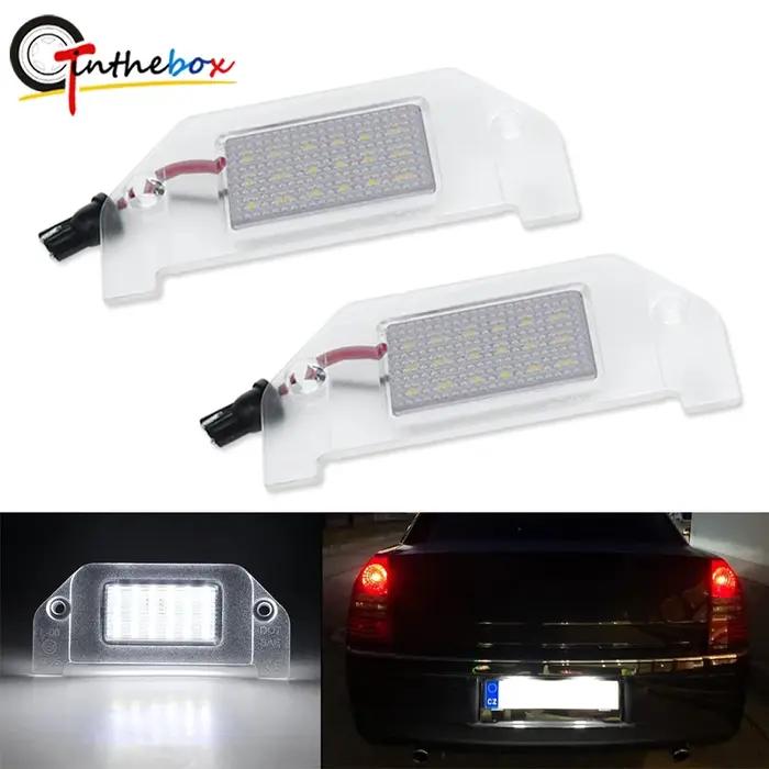 Jeu d'éclairage de plaque d'immatriculation LED SMD blanc pur, 2 pièces, LH + RH pour 05-14 Chrysler