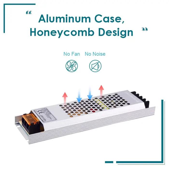 Alimentation LED Ultra fine, transformateurs d'éclairage DC 12V 24V, 100W 150W 200W, pilote AC180-26