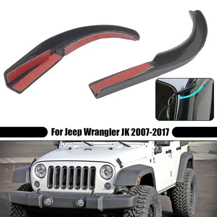Extension de gouttière de toit de voiture pour Jeep Wrangler JK 2007-17, bouclier de pluie d'eau, ca