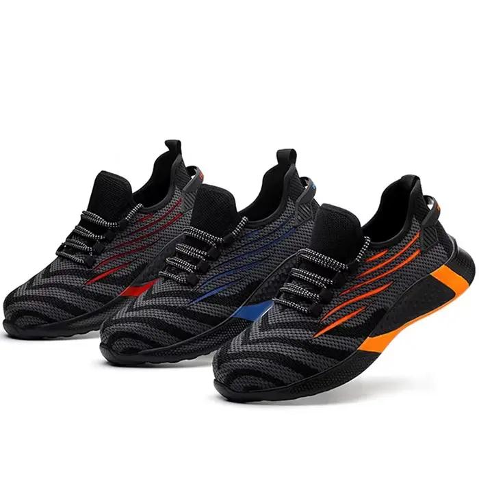 Bottes de sécurité de travail anti-perforation pour homme, chaussures légères et confortables pour le travail printemps automne