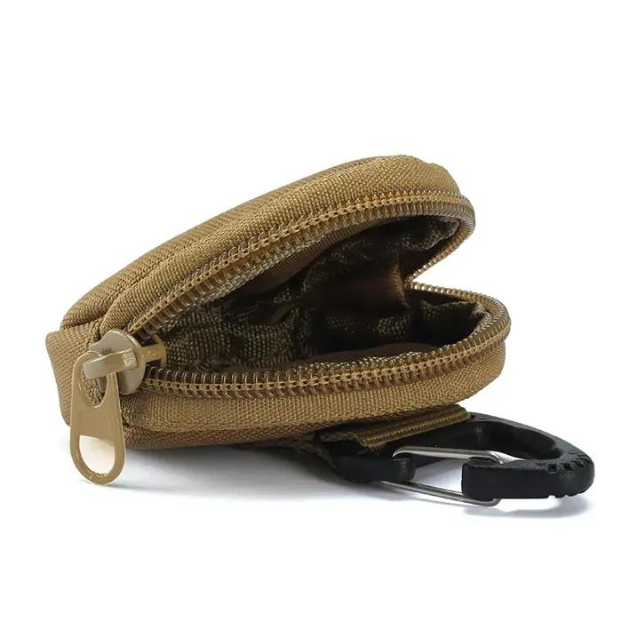 Tactique EDC hommes clé portefeuille poche extérieure Usb câble u-disque écouteur sac de rangement p