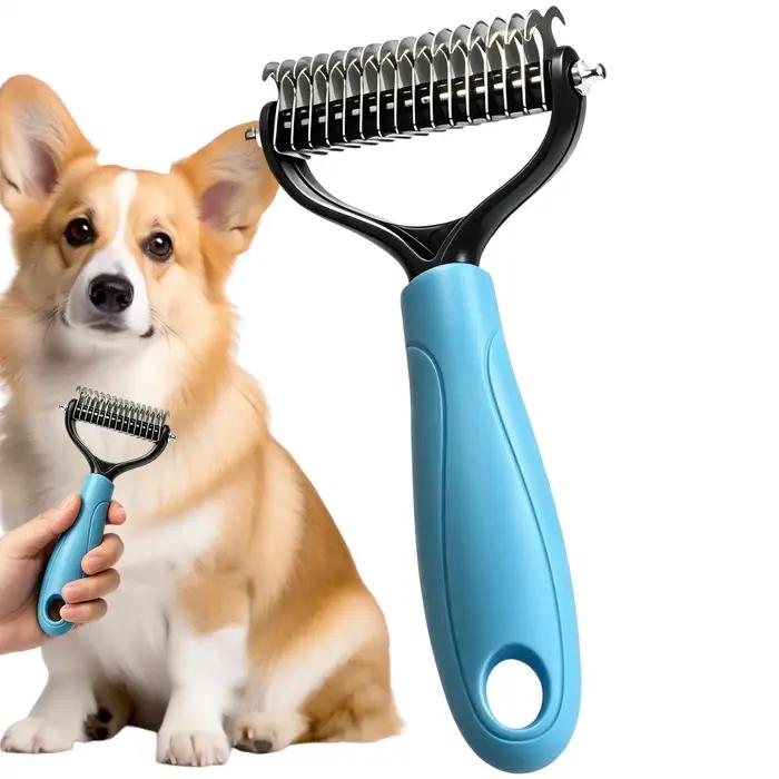 Brosse démêlante double face pour animaux de compagnie