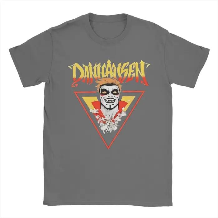 Danhausen Wrestler T-shirts pour hommes en coton vintage à col rond à manches courtes vêtements grande taille
