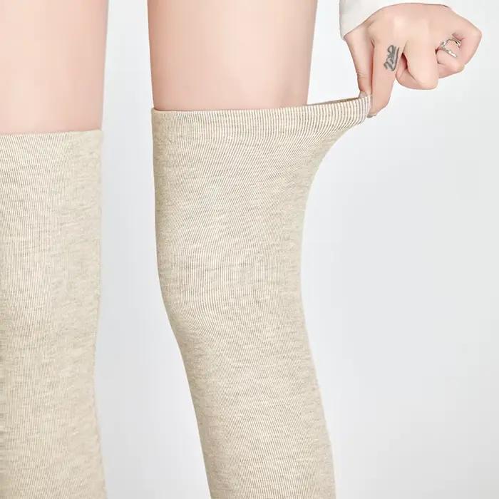 Jambières en coton fin pour femmes lilijasmi jambières chaudes et douces à porter toute lannée pour femmes occassions automne hiver