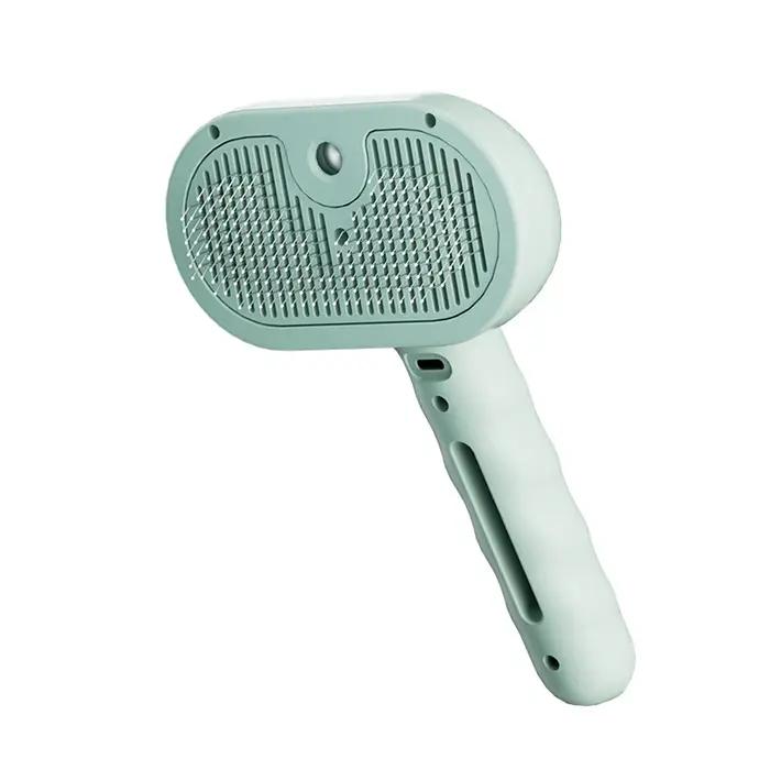Brosse de toilettage pour chiens à pulvérisation de vapeur