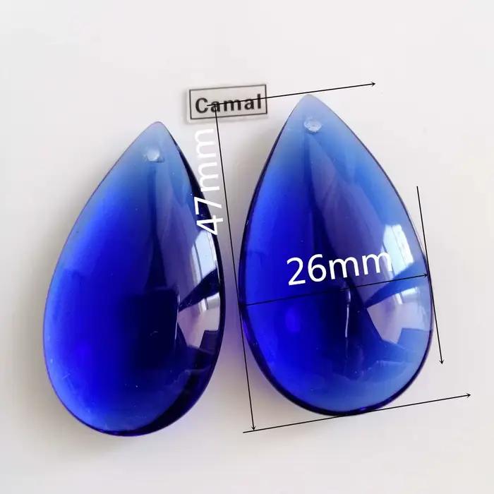 Camal – prismes multicolores lisses en forme de goutte d'eau, 50mm, 8 pièces, pour éclairage de lust