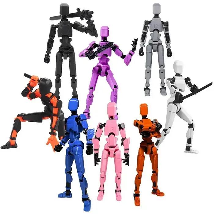 Bricolage lumineux T13 multi-articulé mobile Shapeshift Robot 3D imprimé Mannequin chanceux