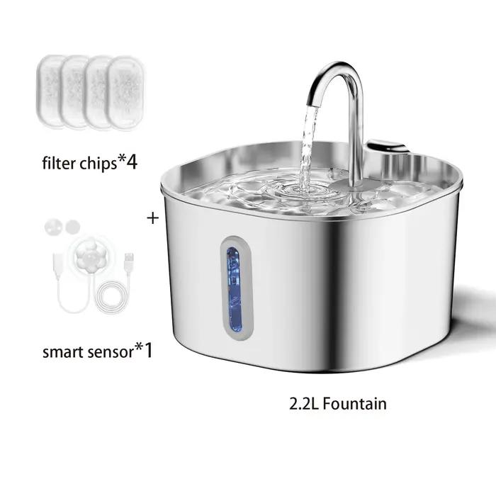 Fontaine d'eau ZYFeeder 2 litres pour chats et petits animaux de compagnie avec distributeur d'eau automatique et entretien facile pour occasions spéciales