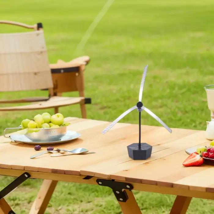 Ventilateur anti-mouches pour tables avec pales holographiques – Éloigne les mouches des aliments