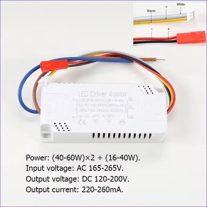 Alimentation de plafond de lumière de carte PCB du conducteur 20-40W/40-60W SMD de LED de courant co